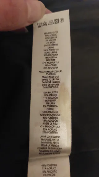 Abrigo Atmosphere Negro Talla 40