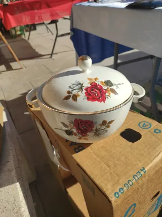 San Claudio Decorado Flores,sopera,20 hond,20 llan