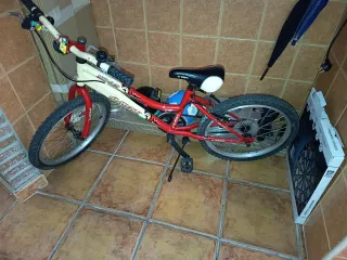 Bicicleta Infantil Roja y Blanca