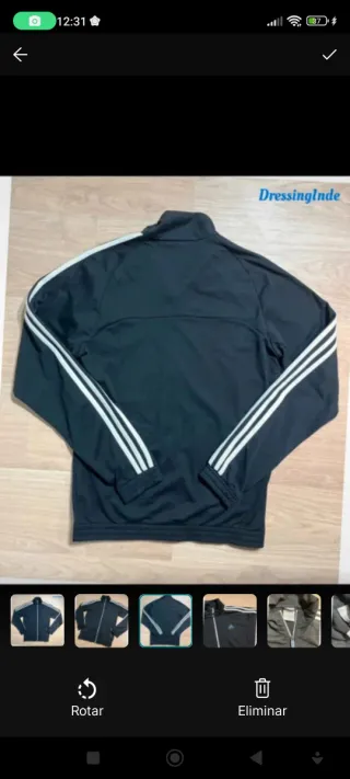 Chaqueta Adidas Negra Talla M