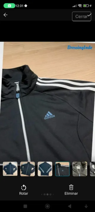 Chaqueta Adidas Negra Talla M