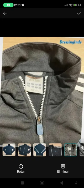 Chaqueta Adidas Negra Talla M