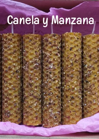 Vela de miel con aroma natural