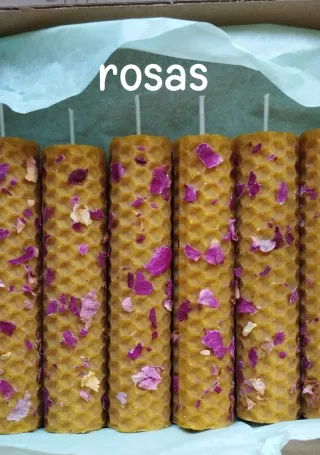 Vela de miel con aroma natural