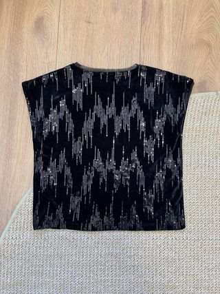 Top Zara Kids de Terciopelo  con Lentejuelas