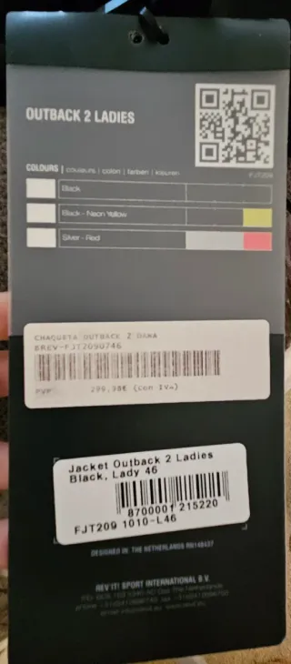 Chaqueta Moto Revit Mujer Talla 46