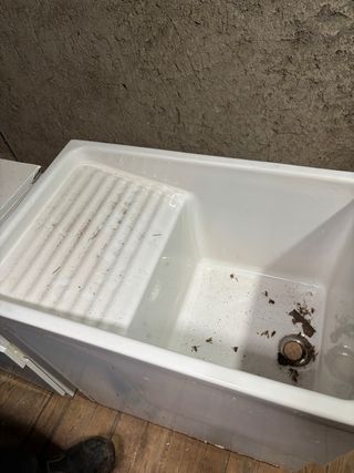Pila de lavar / fregadero de porcelana
