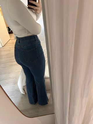 Jeans Calvin Klein Acampanados Azul 29 americano