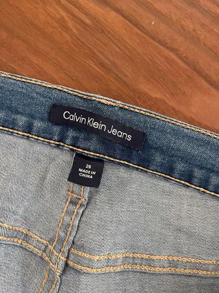 Jeans Calvin Klein Acampanados Azul 29 americano