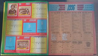 Álbum cromos Eurocopa 96