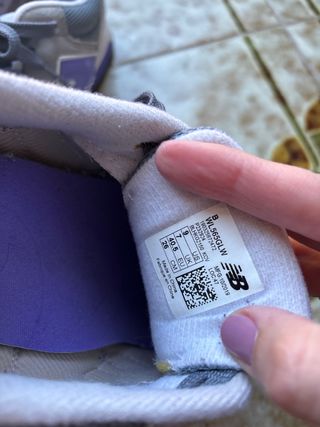 Zapatillas New Balance Mujer Gris y Morado