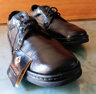 Zapatos Tamicus Hombre Talla 42 Negro. Piel.