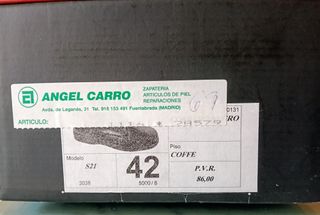 Zapatos Tamicus Hombre Talla 42 Negro. Piel.