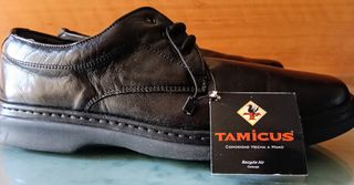 Zapatos Tamicus Hombre Talla 42 Negro. Piel.