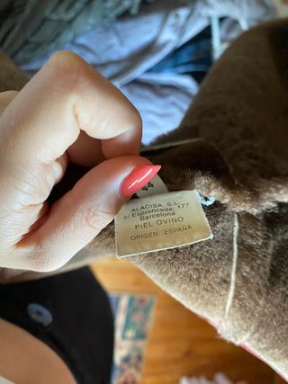 Abrigo Piel Vintage Marrón