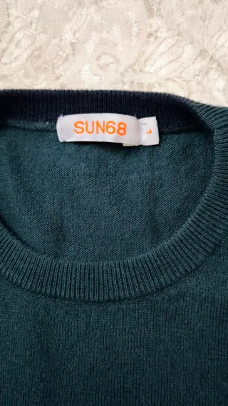 Maglione Sun68 Uomo Verde Taglia L