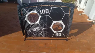 Portería de fútbol plegable con funda