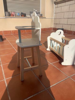 Pack trona y cuna de juguete