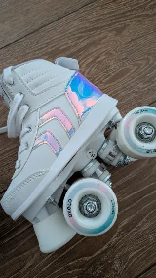 Patines 4 ruedas Oxelo blancos