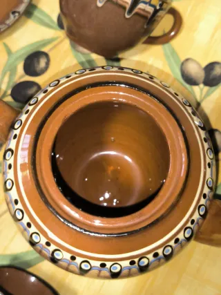 Juego Café Vintage (+ de 30 años) Cerámica Marrón