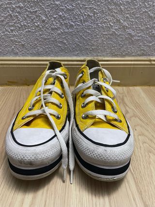 Converse plataforma amarillas