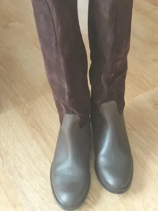 Botas altas Zara marrones