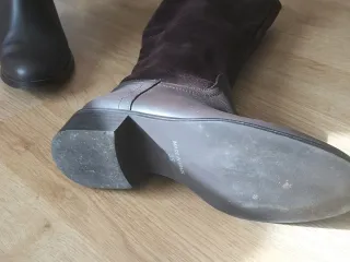 Botas altas Zara marrones