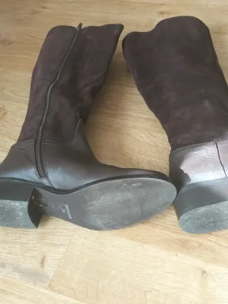 Botas altas Zara marrones