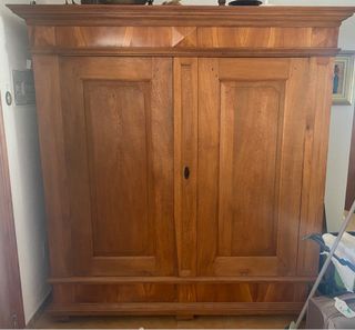 Appendiabiti in legno e metallo antico