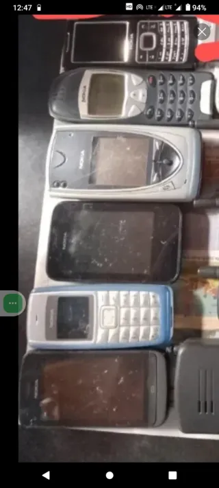 6 teléfonos móviles Nokia. No se si functiona