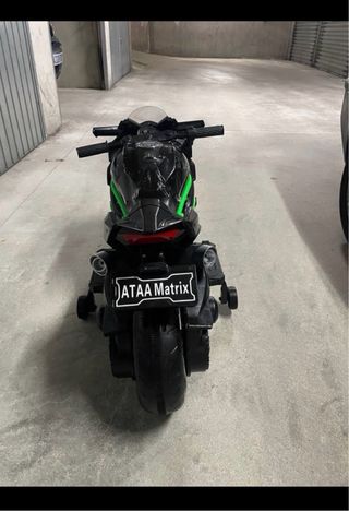 Moto Eléctrica Infantil Negra y Verde