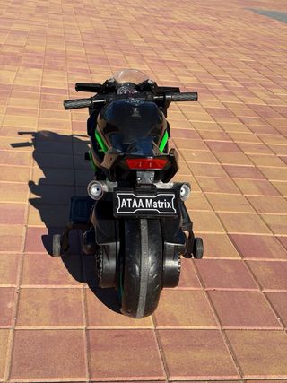 Moto Eléctrica Infantil Negra y Verde