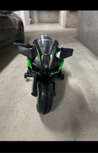 Moto Eléctrica Infantil Negra y Verde