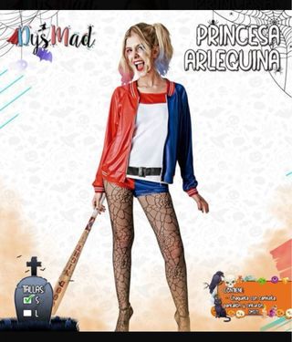 Disfraz Princesa Arlequina Harley Quiin