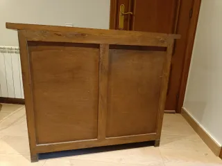 Mueble recibidor estilo castellano madera