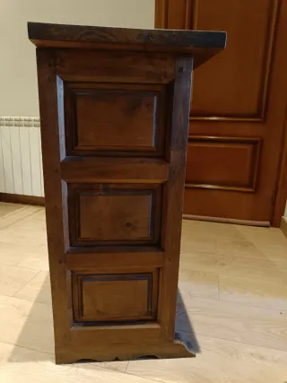 Mueble recibidor estilo castellano madera