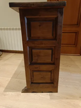 Mueble recibidor estilo castellano madera