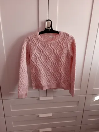 Chaleco niña rosa palo talla 7-8