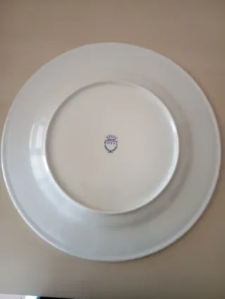 Centrotavola porcellana oro e verde acqua