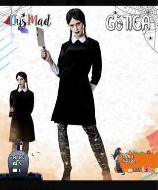 Disfraz Gótico Niña Talla S