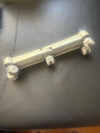 Carrello porta computer 5 ruote girevoli grigio