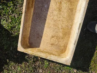 Fregadero de piedra rústico