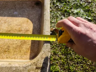 Fregadero de piedra rústico