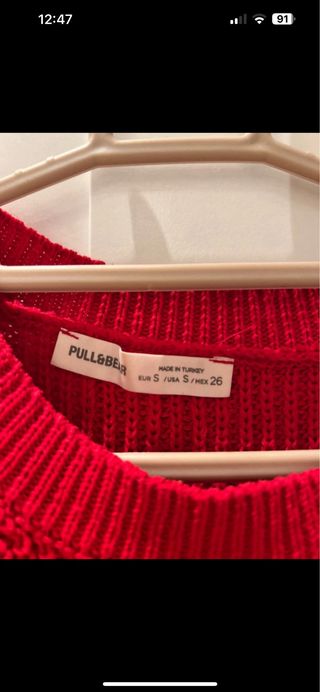 Jersey rojo sin mangas