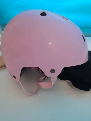 Casco rosa Oxelo para patines