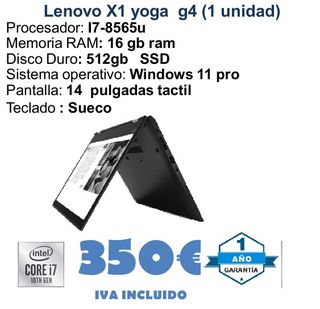 Lenovo X1 Yoga G4 i7 16GB RAM 512GB SSD