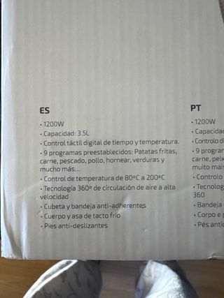 Freidora de aire Ufesa Blazer 3,5L NUEVA