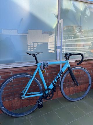 Bicicleta Fixie KRN Pista Azul.