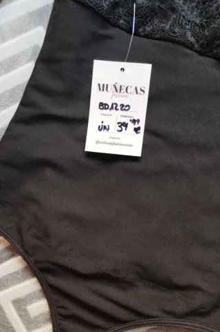 Body Colombiano Negro Talla S/M