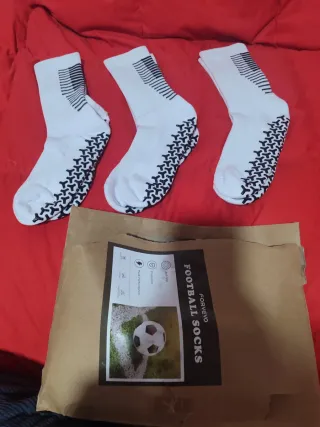 Tres pares de Calcetines Fútbol Antideslizantes